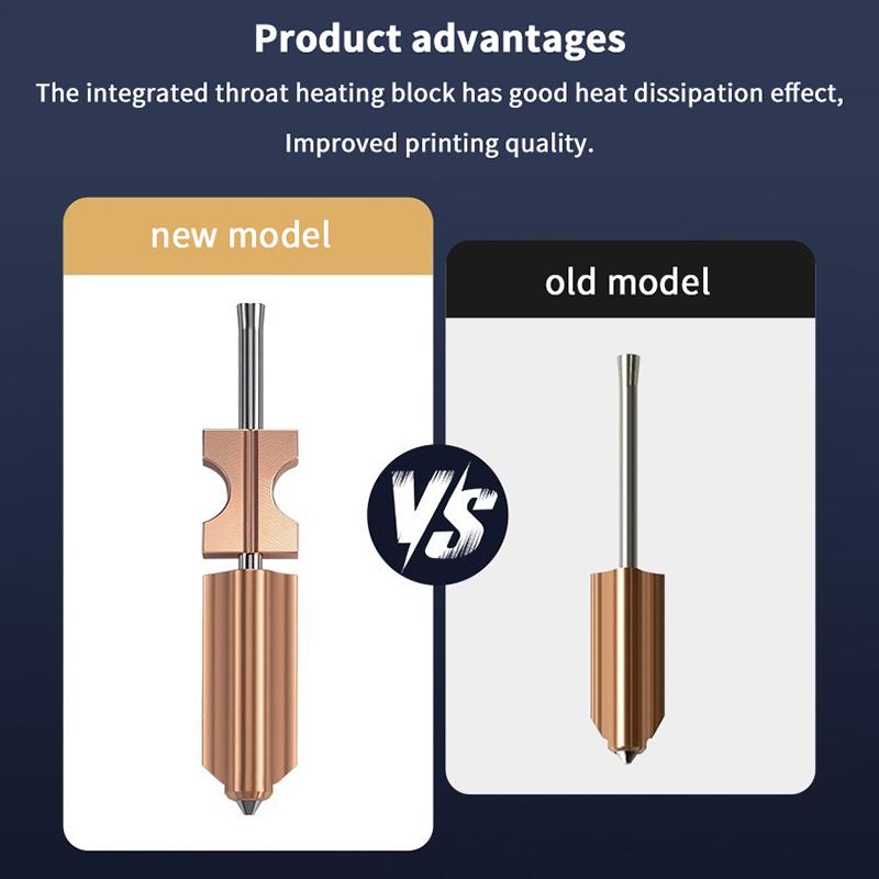 For Flashforge Ad5X Nozzle Upgrade Detachable 0.25 0.4 0.6 0.8Mm For Flashforge Ad5X Hotend Extruder Quick Release Heater Block