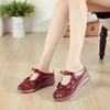 New Summer Top Layer Cowhide Sponge Soles Women's Shoes for Women's National Style Genuine Leather Flowers Slippers Breathable
