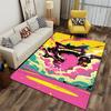 Colorful Cartoon Style Monster Rug with Bright Pop Art Design Pattern Suitable for Use As an Anti-slip for Living Room Bedroom Sofas