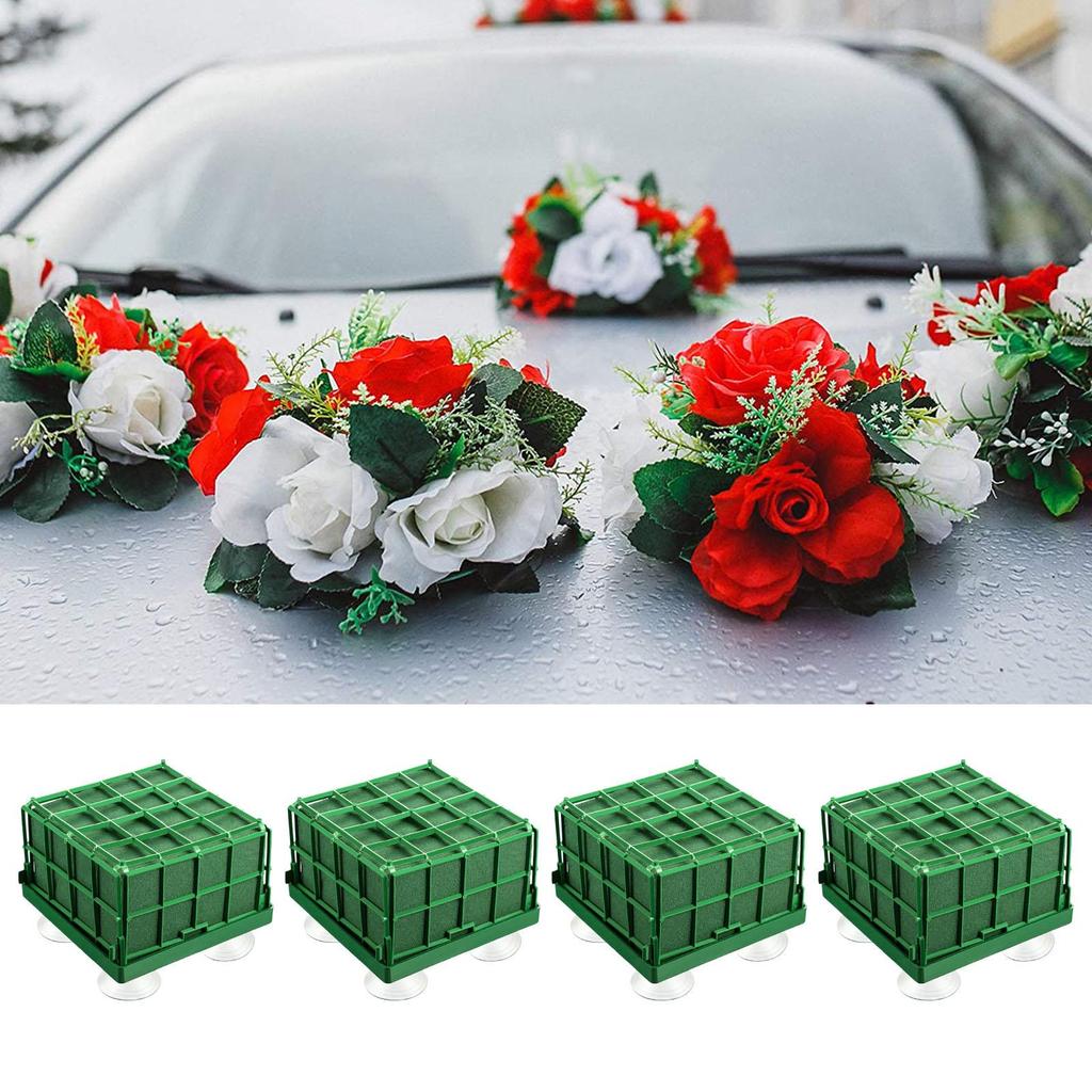 4x Floral Cage Plants Flower Holder Dispaly Blocks Party Supplies