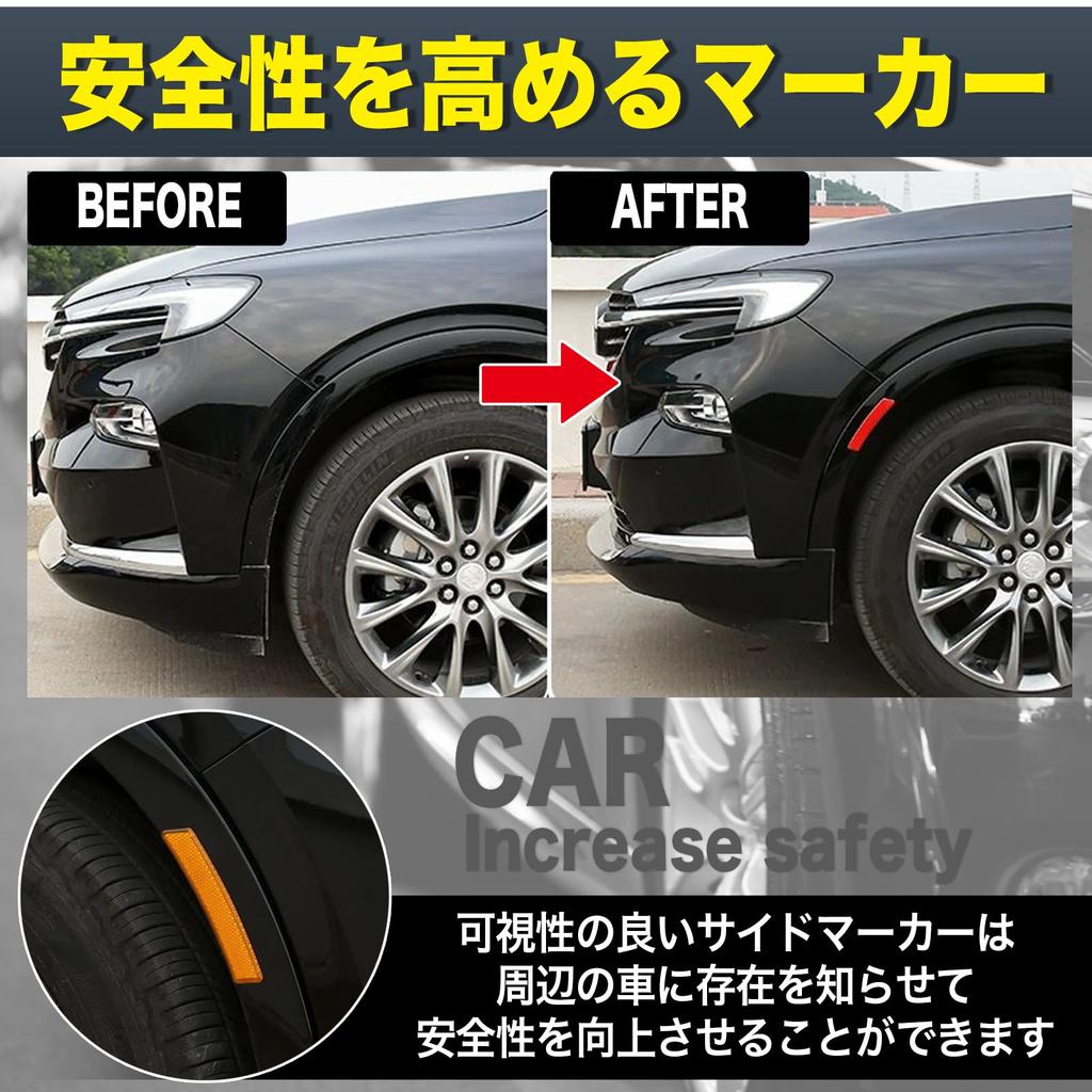 MONOSTORE Car Sticker Sticker Decal Fender Side Marker USDM North American Red