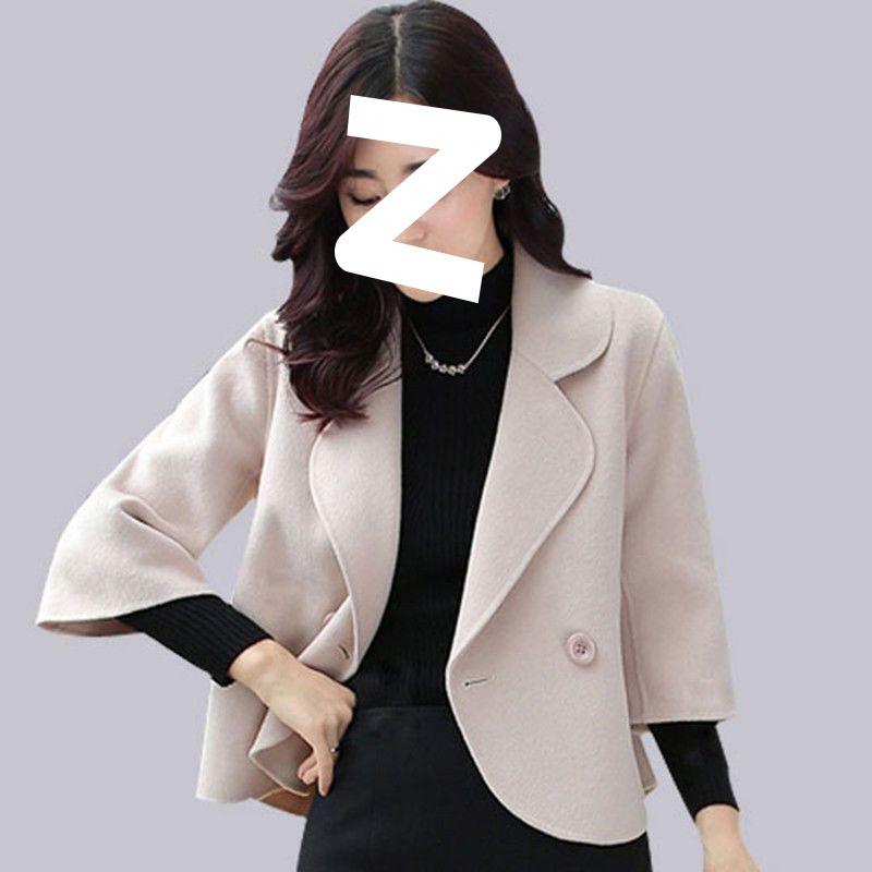 Autumn and Winter New Korean Women's Woolen Short Coat Suit Slim Short Woolen Small Suit