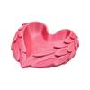 Delicate Relief Jewelry Tray 3D Printed Heart Shaped Tray, Wing Girlish One-piece Molded Dish Organizer, Vanity Organizer for Rings Earrings Necklaces