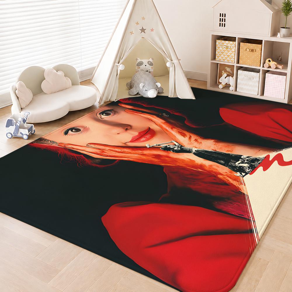 Pearl 2022 Horror Film Floor Mat Floor Mat Soft Flannel Non-Slip Door  Rug for Living Room