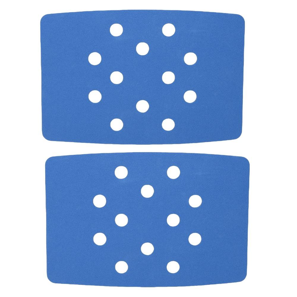 2PCS Blue Shower Chair Pad EVA Shower Stool Cushion Practical Shower Bench Cushion Home Bathroom