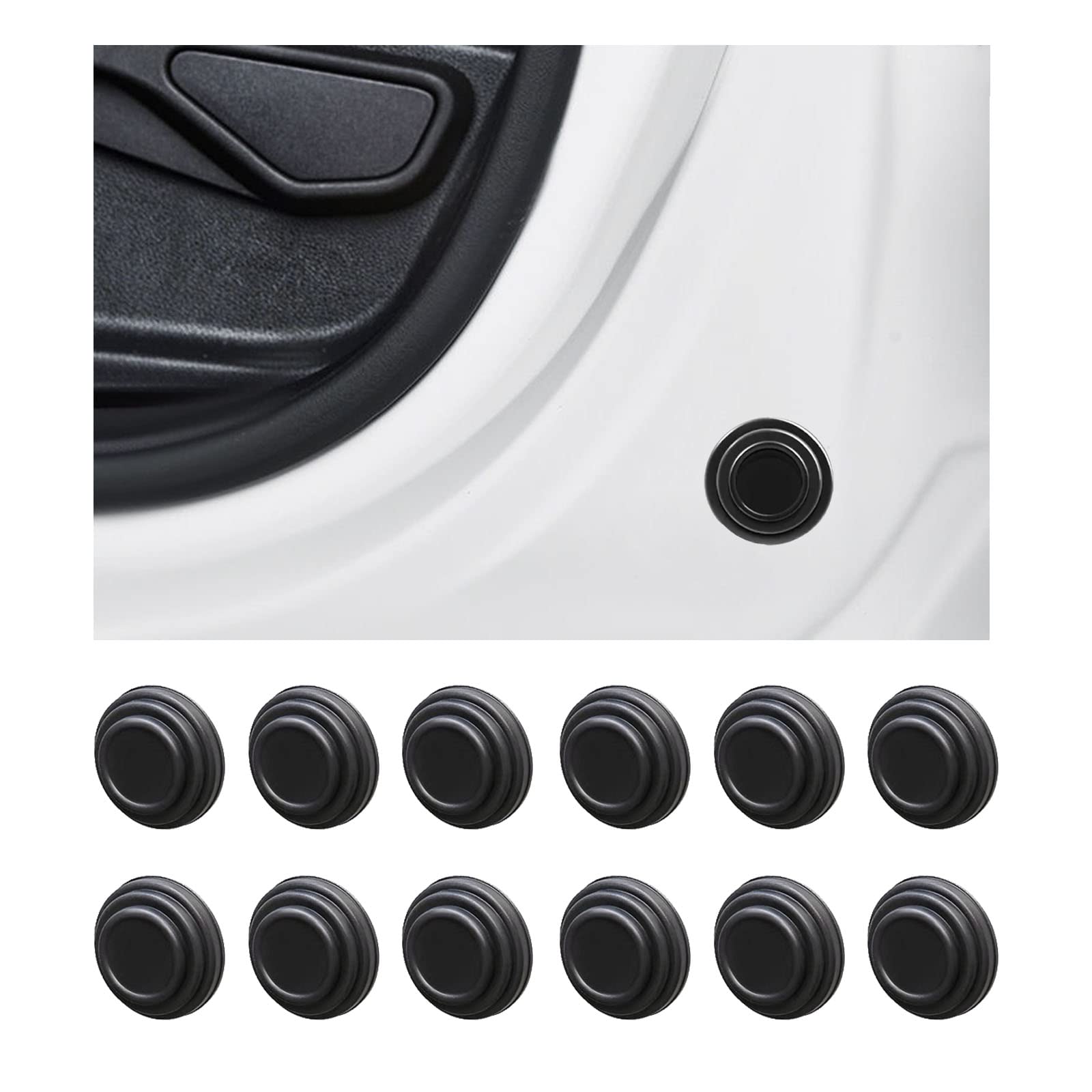 

KEGILUH Car Door Shock Cushion Sticker Mazda CX-5 (KF Series) Mazda CX-8 (KG Series) чёрный