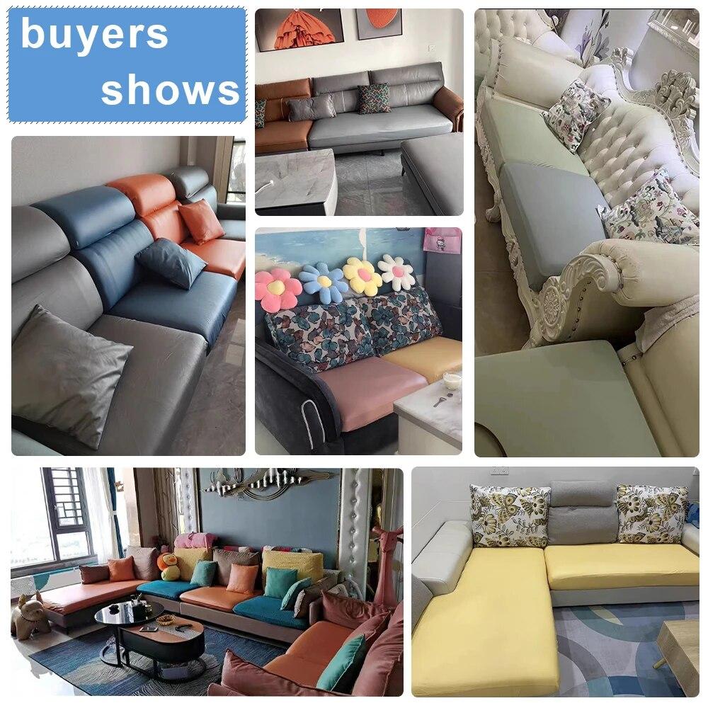 Huse pentru scaune de canapea din piele PU impermeabilă pentru sufragerie Huse elastice pentru mobilă Protecție 15 culori solide Huse pentru canapea