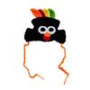 Elastic Cat Turkey Hat Cartoon Cat Cosplay Headwear Cute Pet Knitted Hat  For Cats Puppy