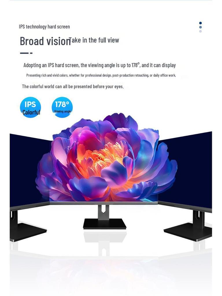 24" Bezel-less High Refresh Rate Gaming Monitor with HD LCD Screen (Available In 19"/22"/27")