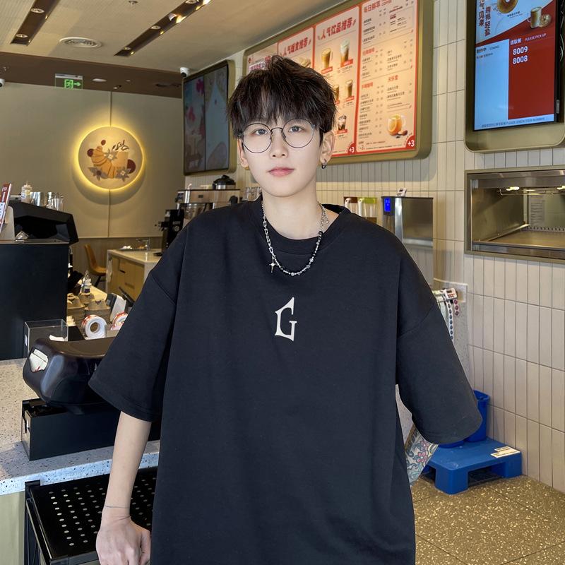 Men's Summer 2023 Loose Fit Short Sleeve Streetwear T-Shirt