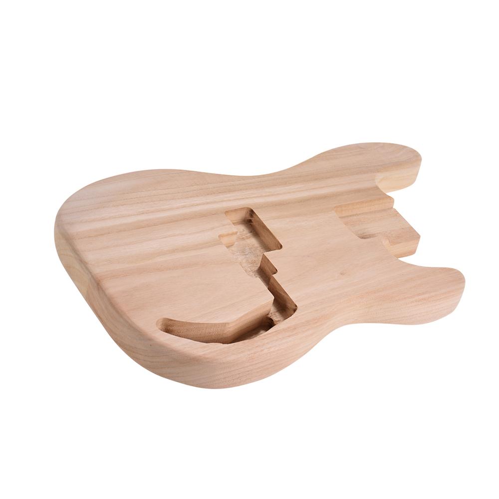 PB-T02 Unfinished Electric Guitar Body Sycamore Wood Blank Guitar Barrel for PB Style Bass Guitars DIY Parts