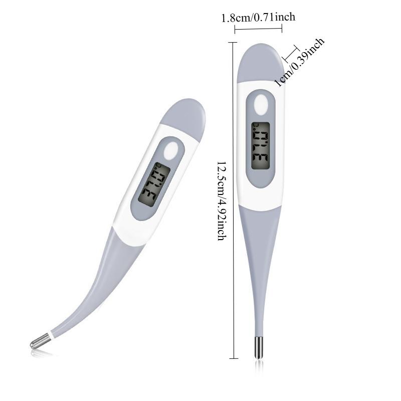1PC yongrow Digital Oral Thermometer for Baby Kids Adults Fever with Flexible Tip Memory Recall