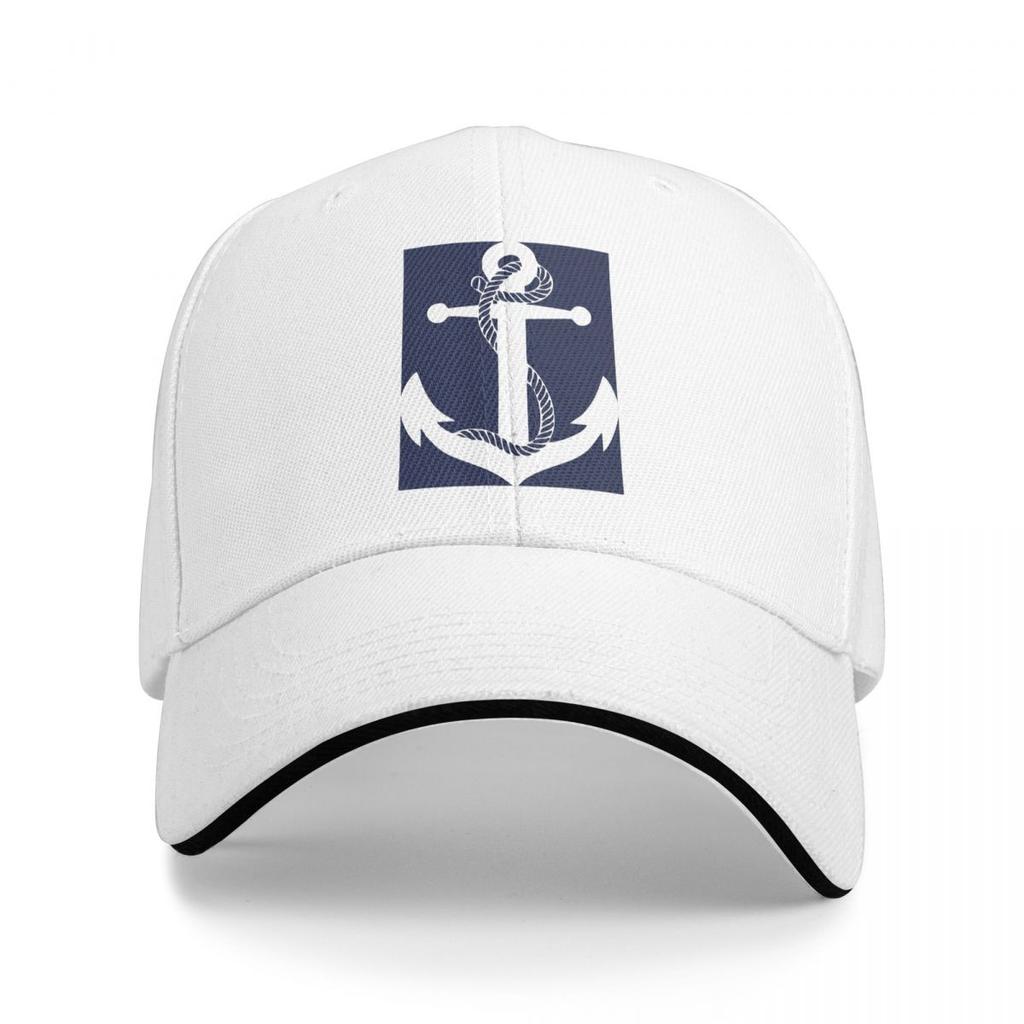Unisex Baseball Hats Anchor Nautical White And Navy Outdoor Streetwear Summer Sports Baseball Caps Hip Hop Cap Casquette Hats