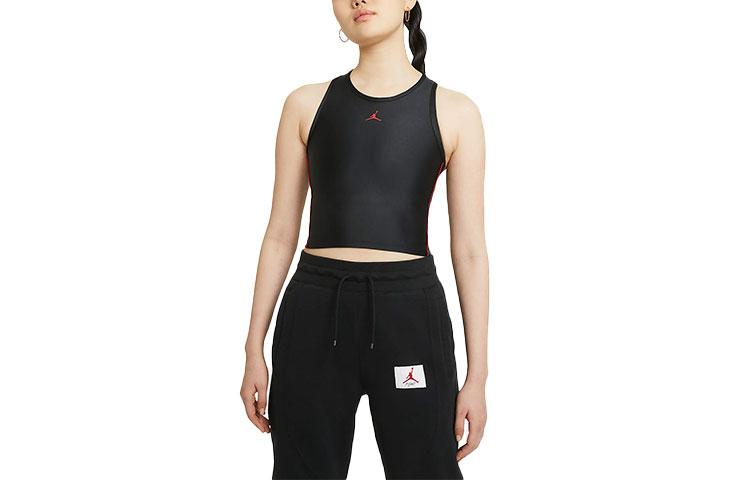 Jordan ESSENTIAL Tank Tops Women s Black Crew Neck Moderate Racerback DD0284-010 XL