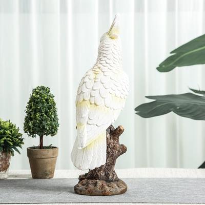 1 Set Desk Decoration Nordic Simulation Parrot Creative Resin Bird Model Garden Living Room Foyer Bookshelf Desktop Decoration