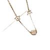 Vintage High Version Star Four-Leaf Clover Fritillary 20 Set Necklace Bracelet Earrings Antique Necklace
