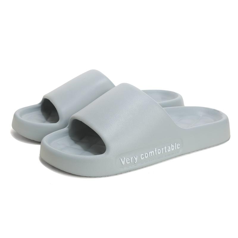 Cool slippers summer home eva soft bottom non-slip silent bathroom bath deodorant stepping on shit sandals couple