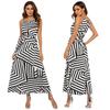 Maxi Summer Beach Dress, Airy Pareo, Stripes, Slimming XL MAXI SUMMER BEACH DRESS, Airy Pareo, Stripes, Slimming XL