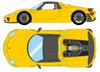 EIDOLON COLLECTION Scale Porsche 918 Spyder Weissach Package 2011 Signal Yellow Finished Model EM569J Make-up 1/43