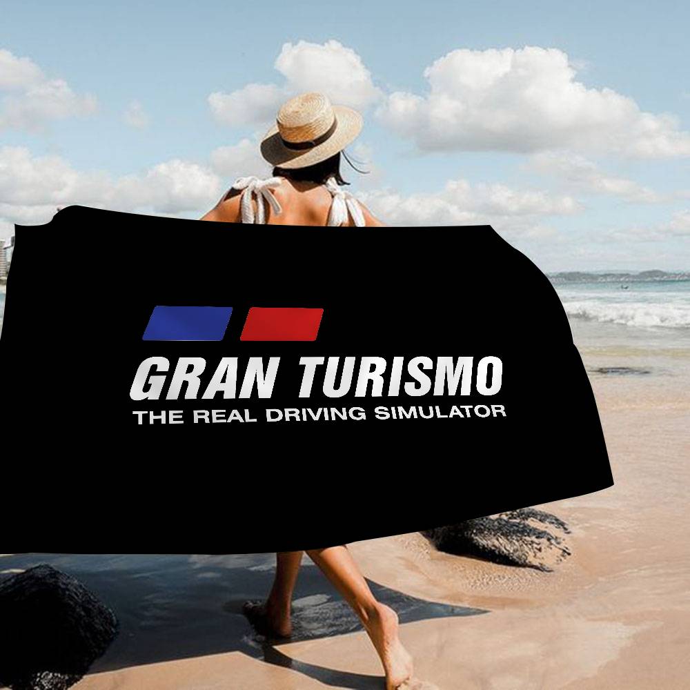 G-Gran-Turismo Bath Towel Microfiber Soft Water Absorbing Breathable For Girl Kids Decorative Cartoon Beach Towel