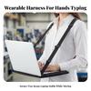 Laptop Harness with Support Adjustable Wearable Desk Mobile for Travel