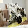 Band T-The Cure Throw Soft Warm Flannel Fleece Throw Blanket, Cozy Plush for Sofa Bed & All Seasons
