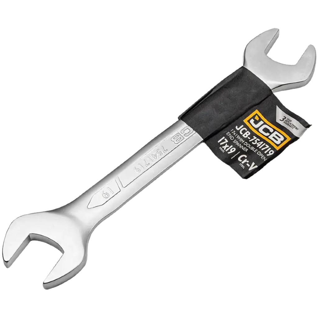 JCB CR-V open-end wrench 17-19mm double-sided strong solid standard