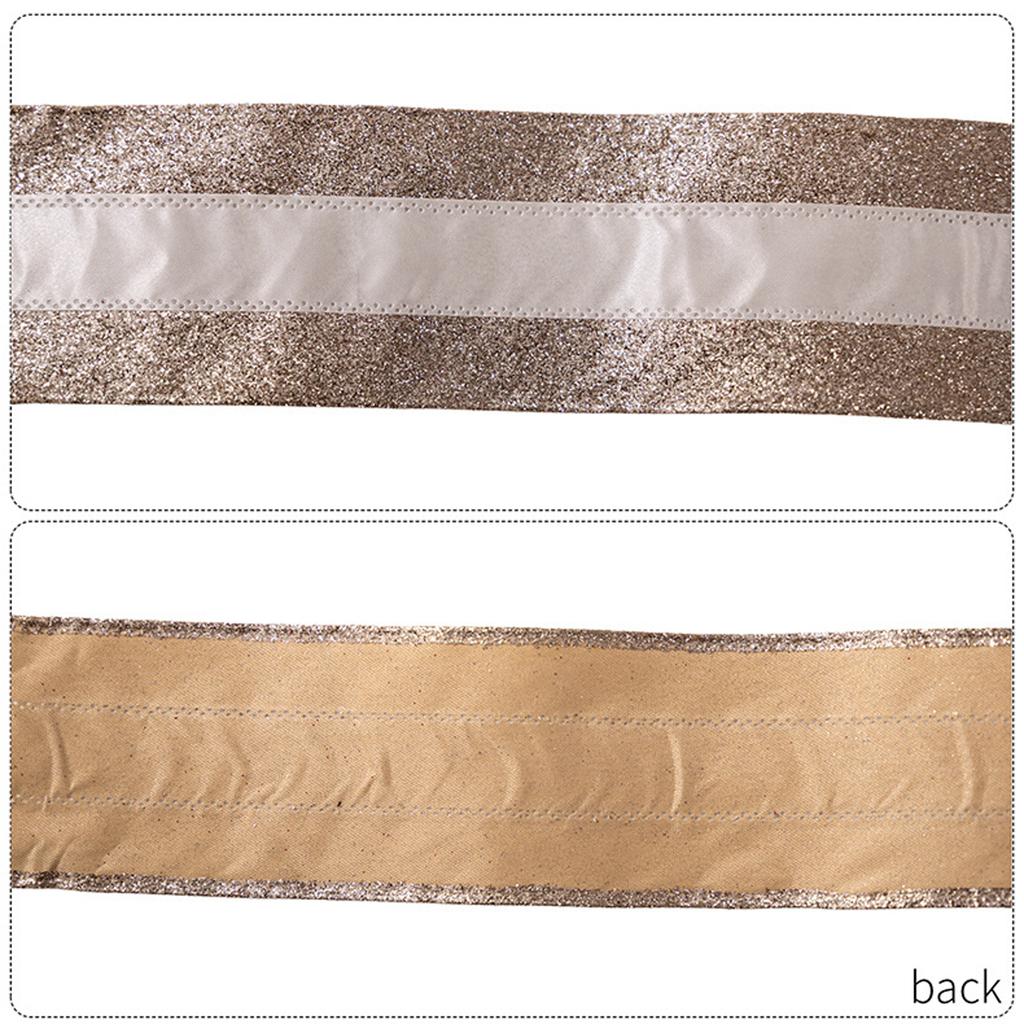 5m Christmas Decorations High-end European-style Ribbon Gold Ribbon Atmosphere Layout Decoration Mesh Ribbon
