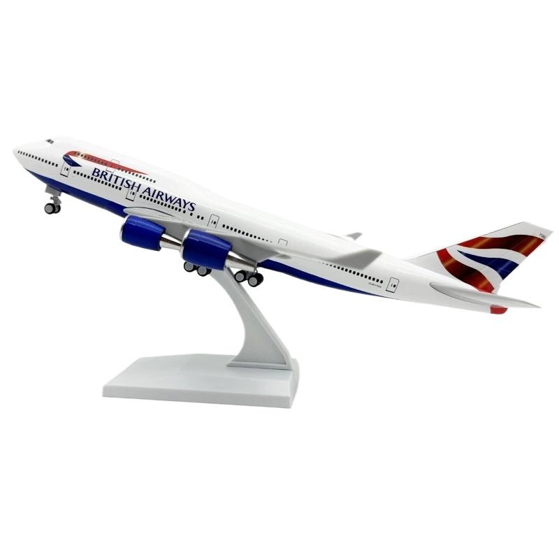 

1/250 Scale Toy Planes B747 British Airline Resin Aircraft Model 30cm Diecast Airplane with Wheel Plane Model Collectibe