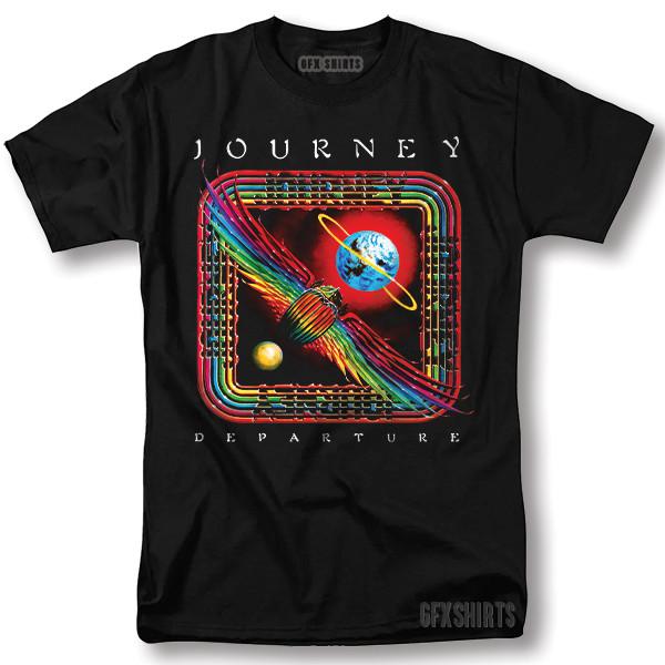 Journey Shirt Departure Rock Concert Tour Classic Vntg Graphic Design T-Shirt Unisex T-Shirt L