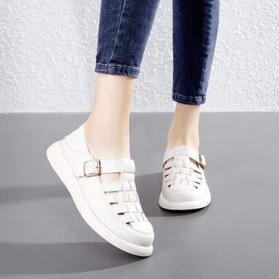 Dames Vissers Gladiator Gevlochten Platte Sandalen Uitgesneden Geweven Strappy Strand Schoenen Zomer Instappers Comfortabele Loop Sandalen voor Dames