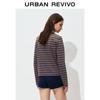 Women's Colorblock Striped Cotton Long Sleeve T-shirt