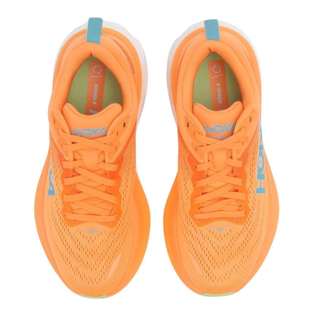 HOKA Bondi 8 Running Size Shoes, Women's, 23.0 (Orange, 1127952-SLRL)