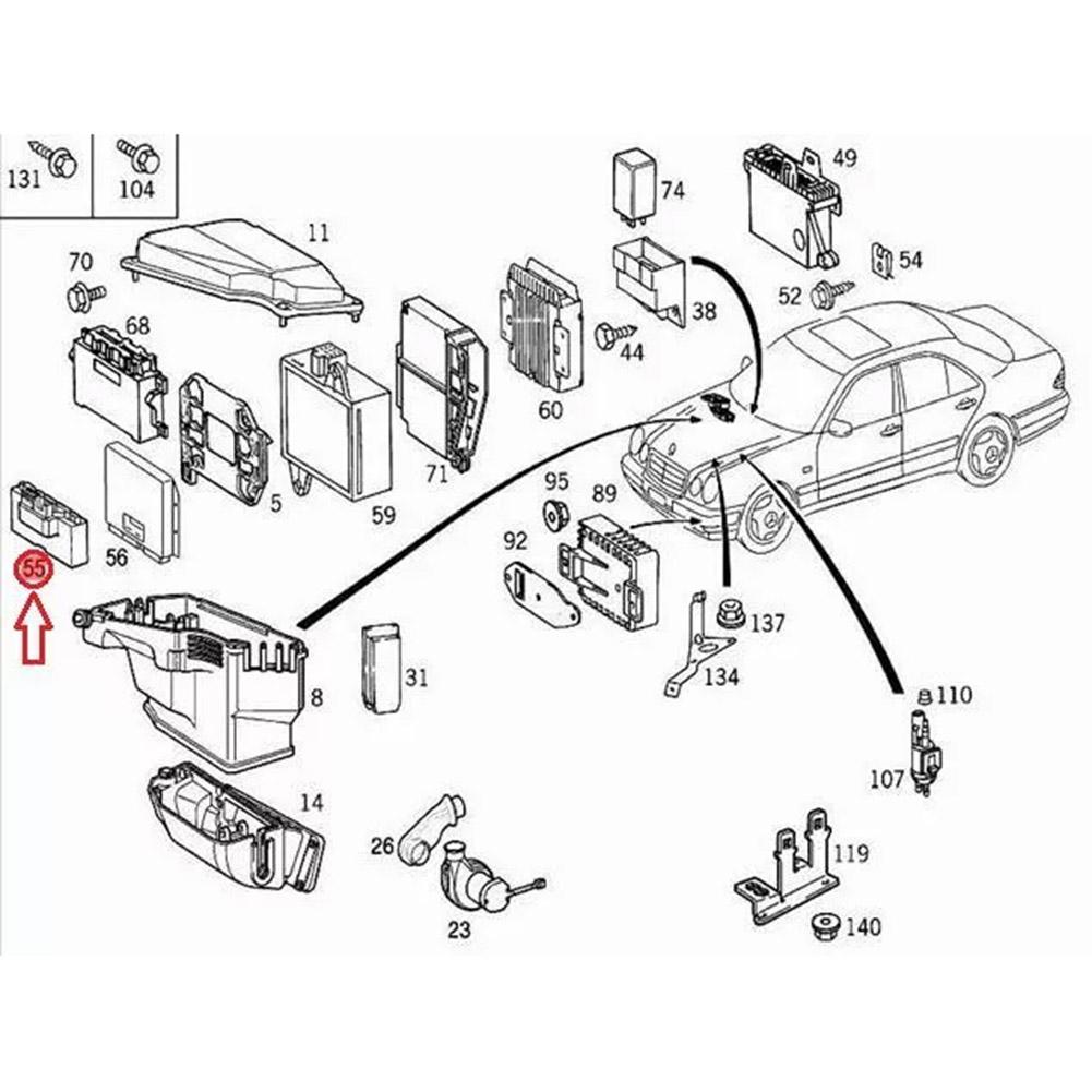 Easily Install Fusible Link Block Fuse 9M5Q8A586BA&9670253780 ABS Auto Parts Black For Replacement Installation