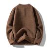 Neuer Herbst- und Winterpullover Rundhals Knopf-Pullover und Strickpullover für Herren Allround