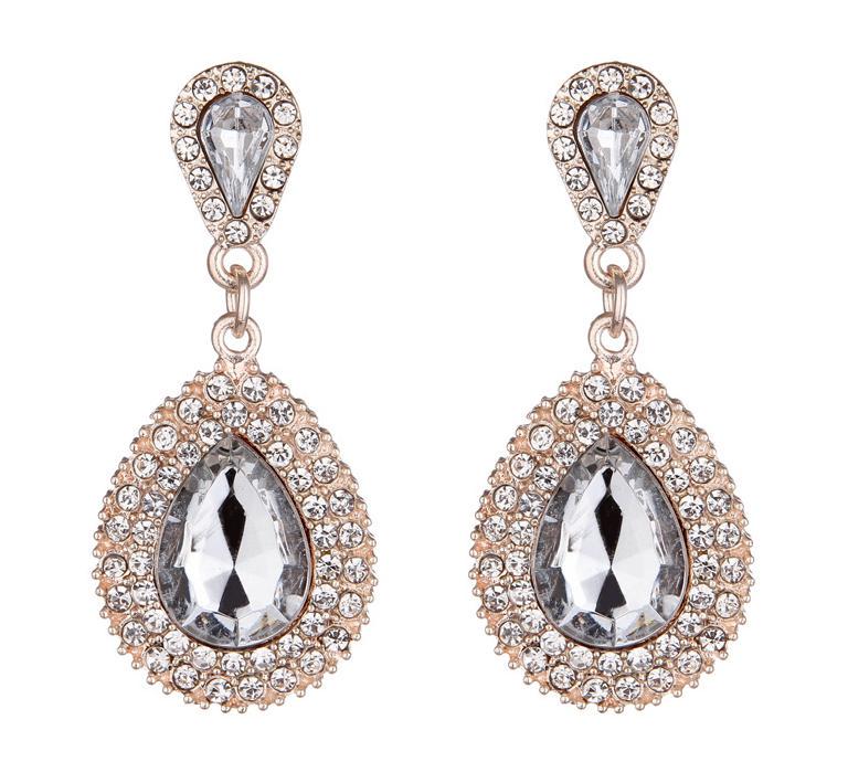 

Palace Retro Luxulite Full Drilling Water Drop Rhinestones Female Earrings Sweet Earrings Long Earrings Crystal Earrings белый