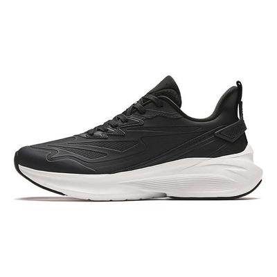 Cloud Trail Round Toe Lace-Up Versatile Comfortable Shock Absorbing Wear-Resistant Low-Top Running Shoes Men Sneakers Black White 112415522-11