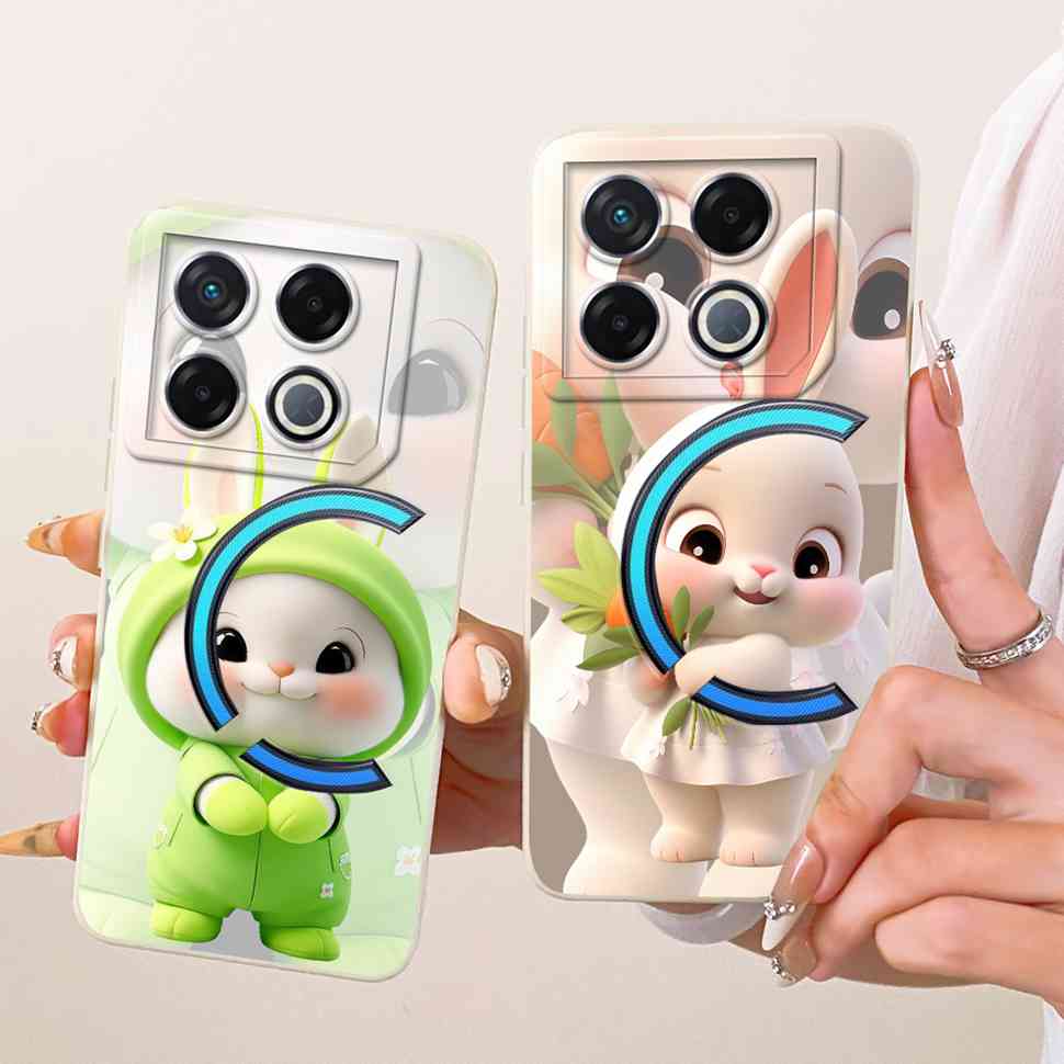 For Infinix GT 20 GT20 Pro Case Lucky Cute Cat Rabbit Cartoon Pattern Back Cover For Infinix GT 20Pro X6871 Phone Shell Coque