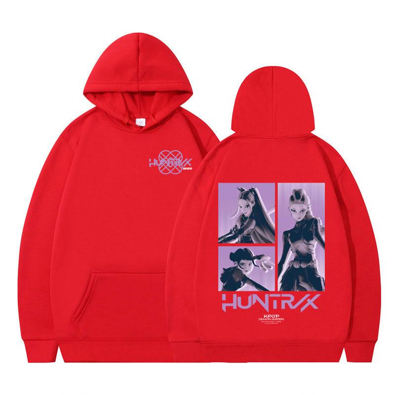 K-pop Demon Hunter Anime Graphics Hoodie Men Women Fashion Sweatshirt Long-sleeved Casual Aesthetic Trendy Loose Male Pullover