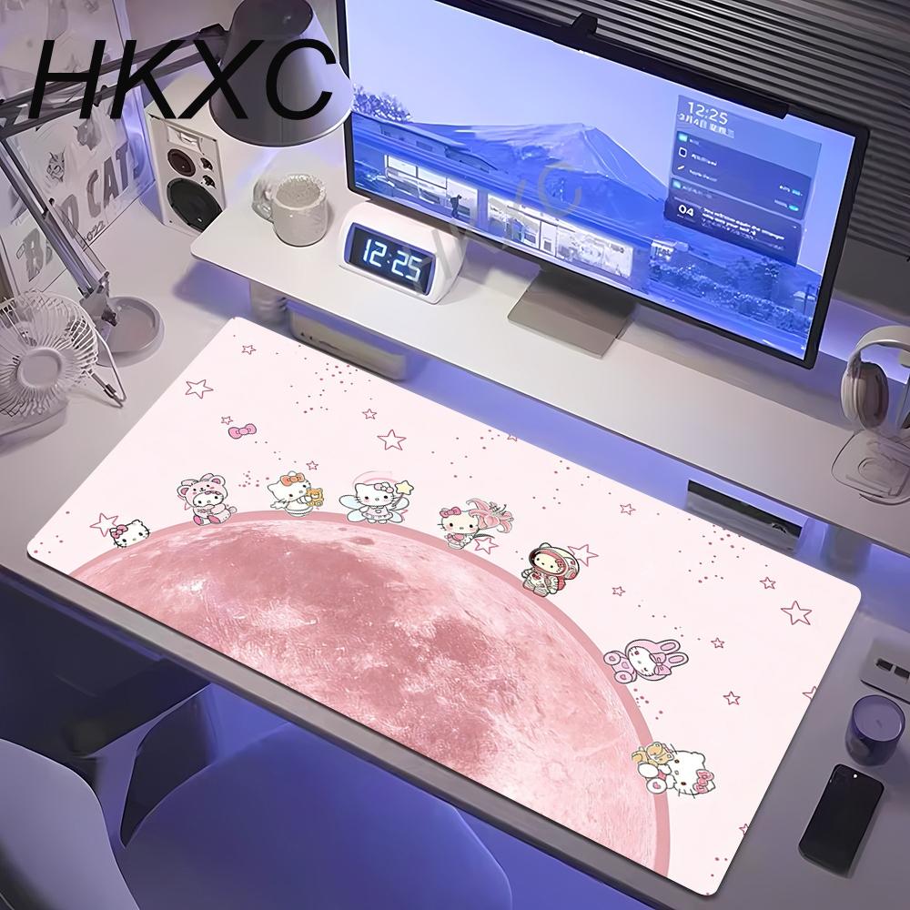 Cartoon Cute Hellokitty Pink Mouse Pad Pc Nonslip Mousepad Oversize Anime Girl Computer Table Mat Esports Game Keyboard Mats