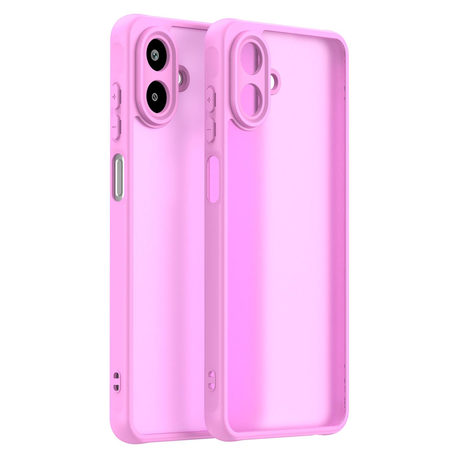 

Samsung Galaxy A07/F07/M07 Phone Case, Matte Shockproof Phone Case Cover for Samsung Galaxy A07/F07/M07 рожевий
