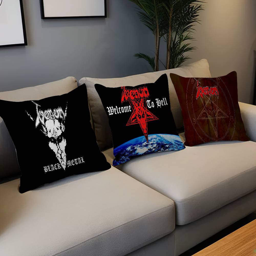 V-Venoms B-Black Metal Band Pillowcase Toon Gift Cushion Cover Bedroom Home Sofa Chair Seat Decor Pillow Case