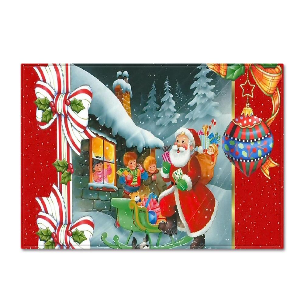 Christmas Living Room Floor Mat Bedroom Dining Room Carpet Carpet Doormat