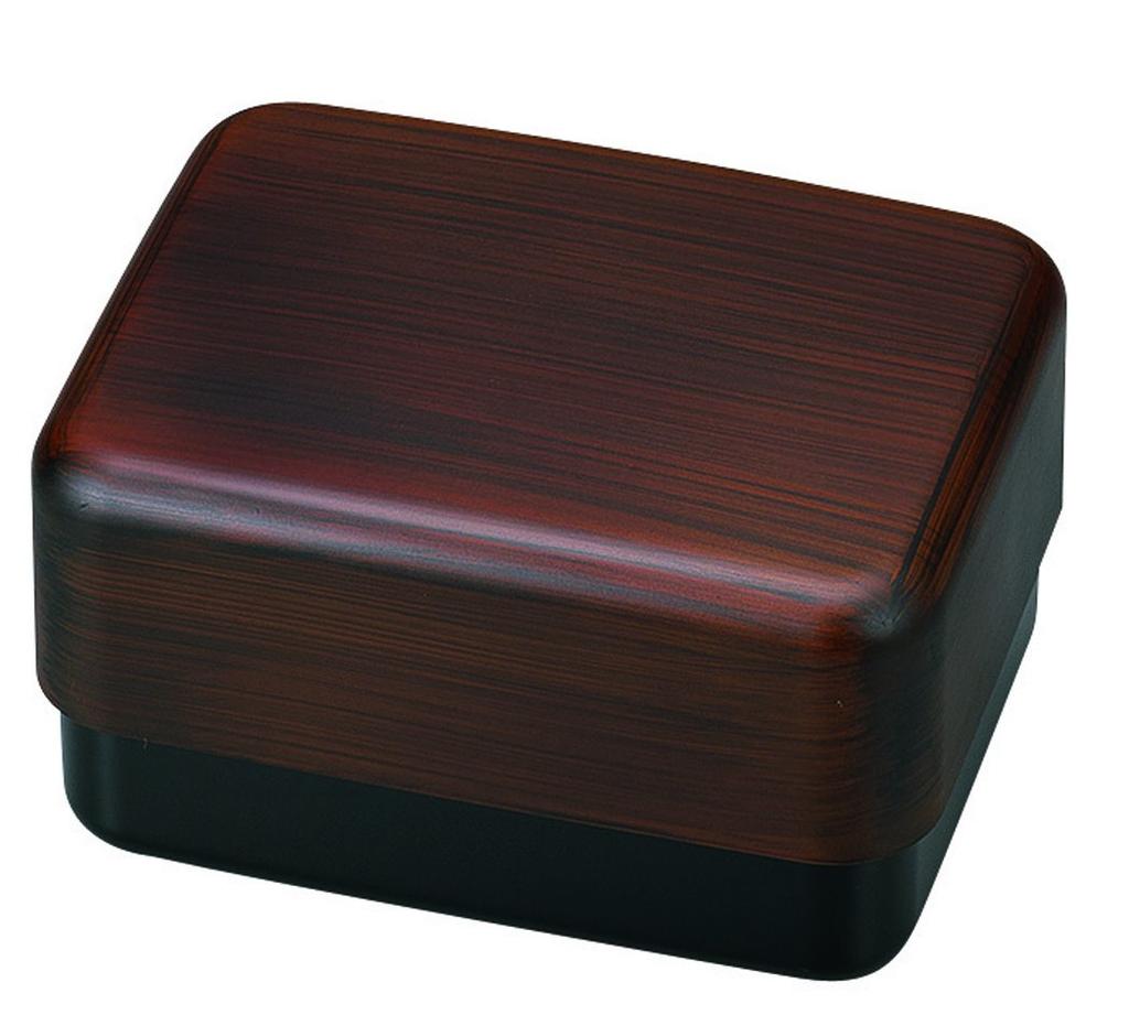 Tatsumiya Lunch Big Bento Tochigi Wood X X 51935 Men's Box, Grain, Size Approx. W17.1 D13.1 H9.6,