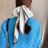 Fashion Neckerchief Skinny Hair Bands Women Silk Scarfs Long Headbands Bag Scarves 14x145cm Print Hairband Neck Scarf For Ladies