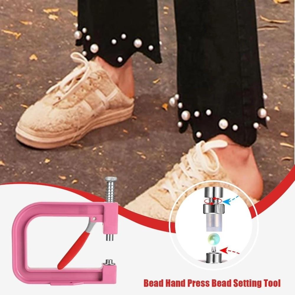 Hand Press Pearl Handmade Setting Machine Professional Bead Setting Tool Bags Accessories