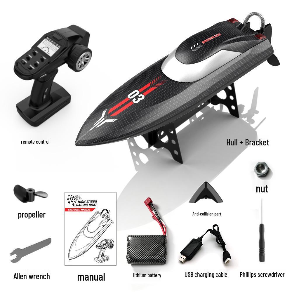 Personalized Smart Educational Remote-Control Speedboat Toy for Kids - Outdoor Electric Boat for Boys