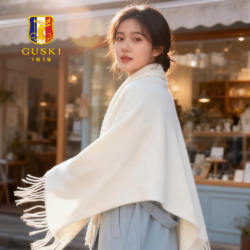 GUSKI Women's 100% Wool Autumn/Winter Scarf Shawl