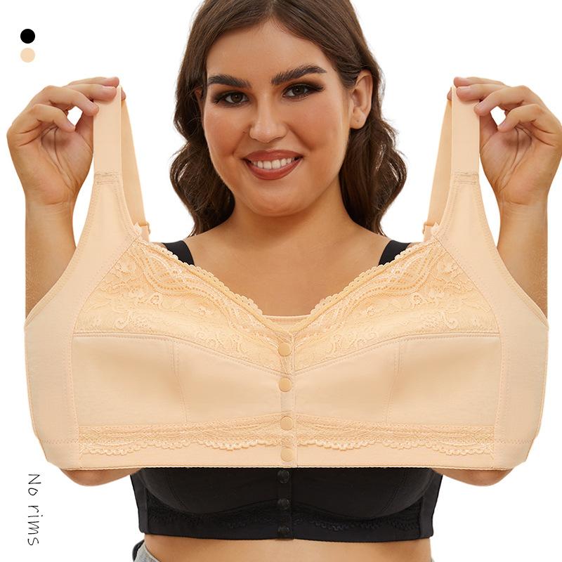 A-G cup 34-50 super large size bra popular in Europe and America, large cup front buckle lace underwear