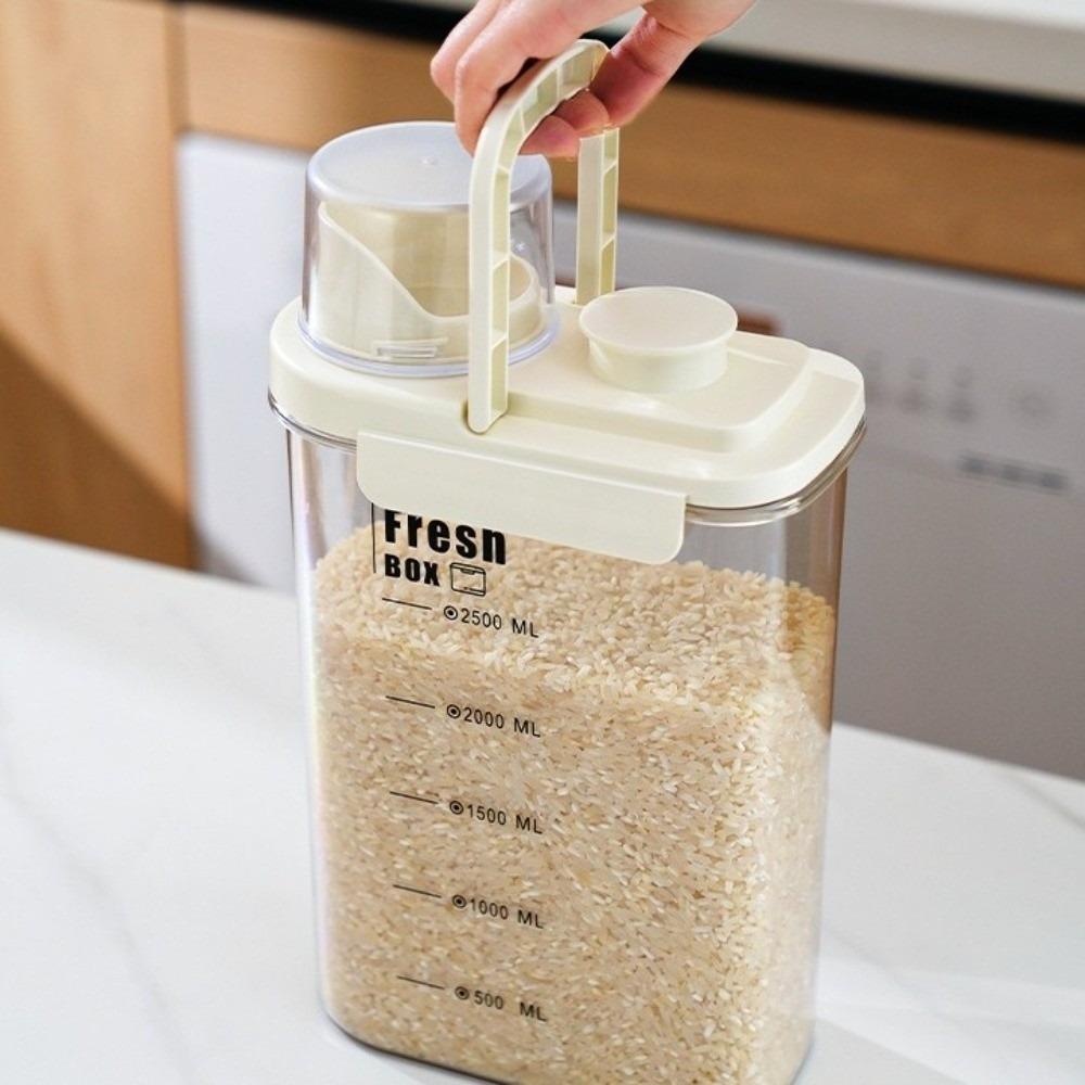Large Capacity Grain Storage Jar Transparent Insect-Proof Grain Jar  Grain Storage
